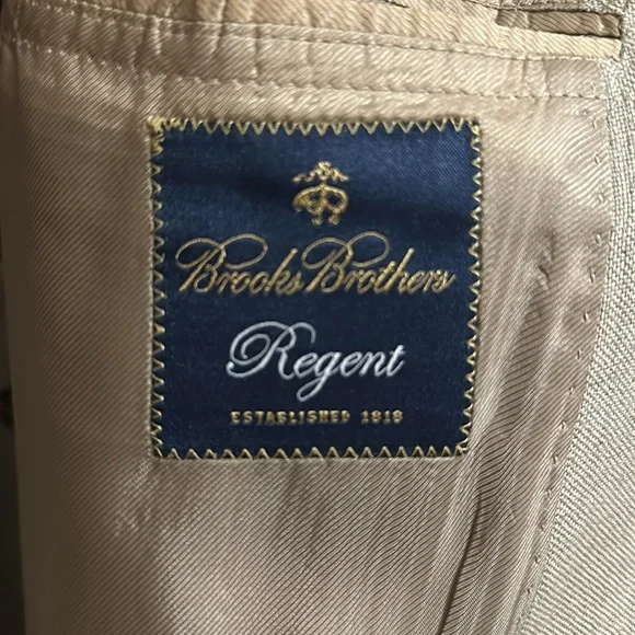Brooks Brothers Tan Linen 48L (Long) Blazer Sportcoat - Picture 7 of 9